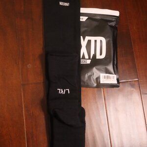 NNxtrnd XTD Scrunch Football Socks, Extra Long Padded Mens Black